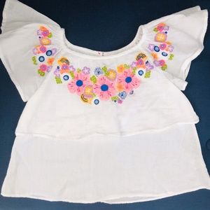 Peek Girls Embroidered Top